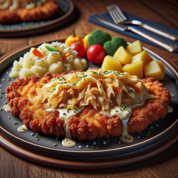 Sauerkraut-Käse-Schnitzel