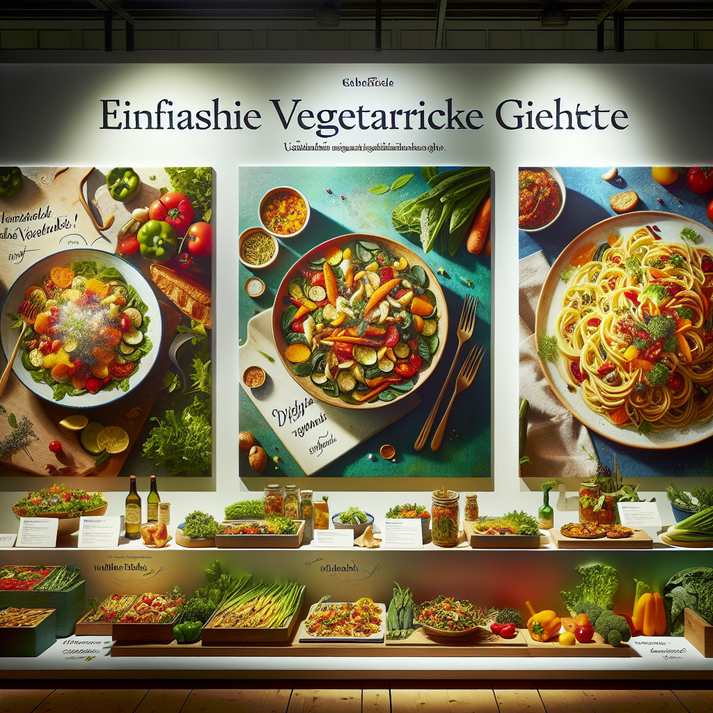 Einfache vegetarische Gerichte