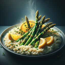 Spargel-Risotto mit Zitronenthymian