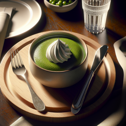 Matcha-Grüntee-Pudding