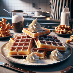 Klassische belgische Waffeln