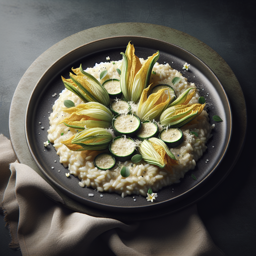 Zucchiniblüten-Risotto