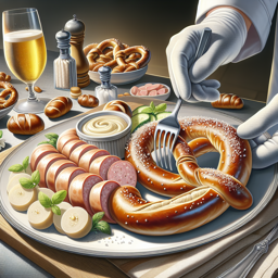 Weisswurst mit Brezel