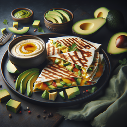 Vegetarische Quesadillas mit Avocado