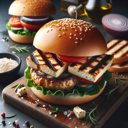 Gegrillter Halloumi-Burger