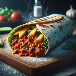 Feuriger Chili con Carne Wrap