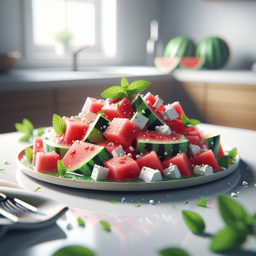 Wassermelonen-Feta-Salat