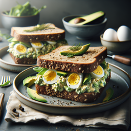 Avocado-Eiersalat-Sandwiches