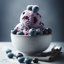 Blaubeer-Eiscreme