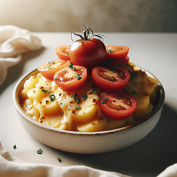 Pinzgauer Erdäpfelkas mit Tomaten