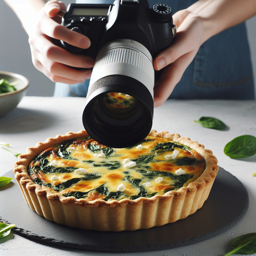 Spinat-Feta-Quiche ohne Kruste