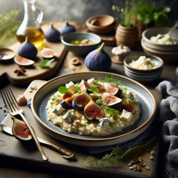 Feigen-Risotto mit Gorgonzola