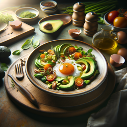 Gebackene Eier in Avocado