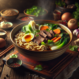 Rindfleisch-Nudelsuppe (Niu Rou Mian)