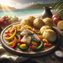 Saltfish und Dumplings