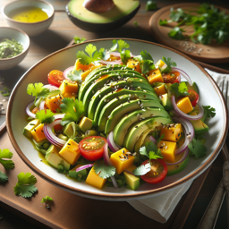 Avocado-Salat mit Mango