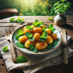 Jersey Royals mit Minze