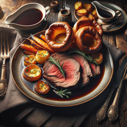 Roast Beef mit Yorkshire Pudding