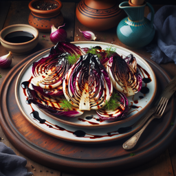 Gegrillter Radicchio mit Balsamico-Reduktion