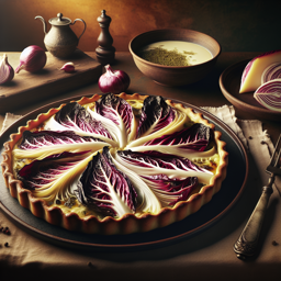 Radicchio-Tarte mit Ziegenkäse