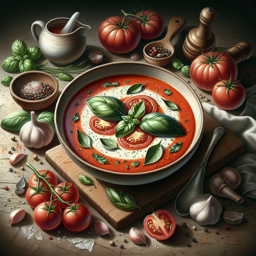 Tomaten-Basilikum-Suppe